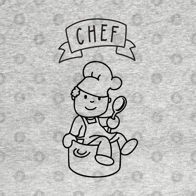 Cute Chef Cooking by katelein